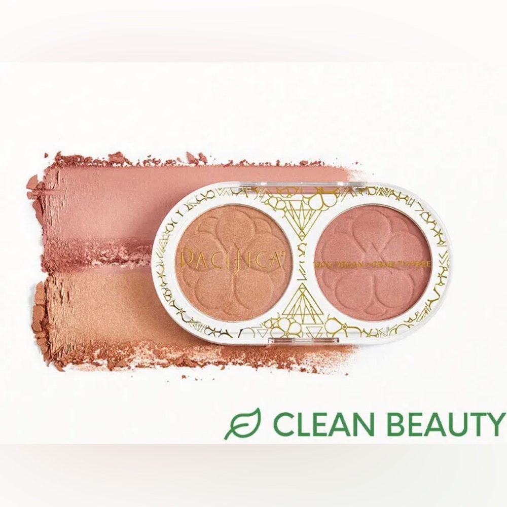 Pacifica Dual Blush Palette - Rose Gold and Cherry Spirits
